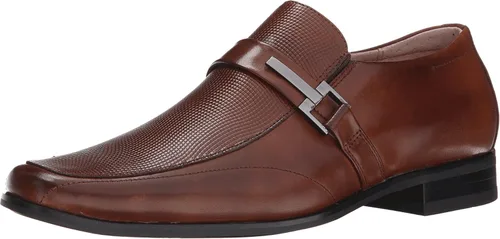 Vista 4 de STACY ADAMS Beau - Mocasín con puntera de gamuza para hombre Negro