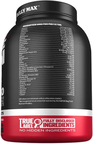 Vista 7 de Comprimidos masticables Bully Max 2 en 1 para construcción muscular para perros - Vitaminas y suplementos para cachorros y perros, suplementos