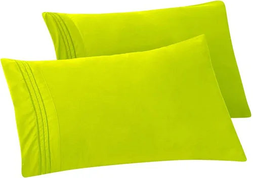 Vista 15 de Elegant Comfort Fundas de almohada sólidas de microfibra de alta calidad hotelera, tejido suave, resistente a las arrugas y a las manchas, fácil