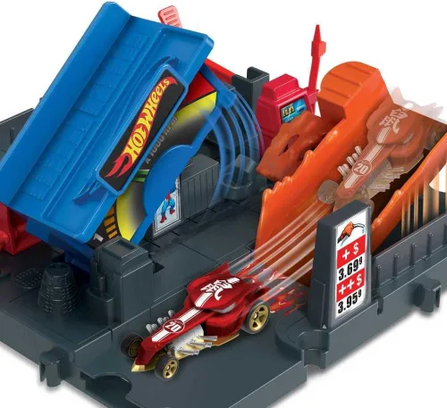Vista 5 de Hot Wheels Estación de cambio de gasolinera Essence Tankstelle