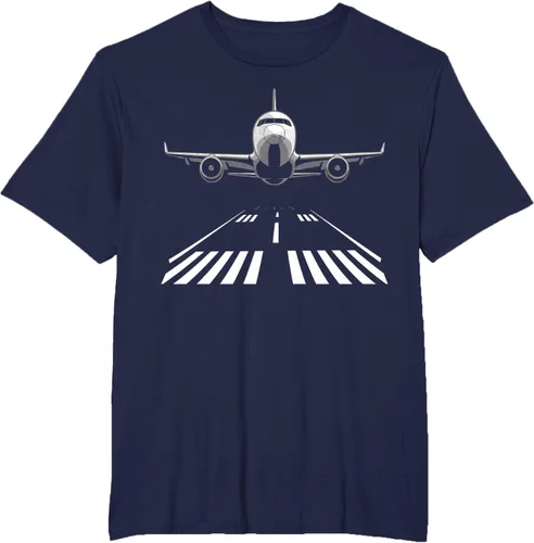 Vista 19 de Airplane Take Off Runway Pilot Jet T-Shirt Negro