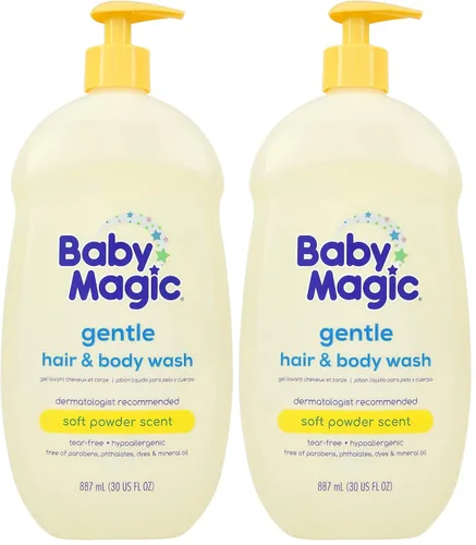 Vista 11 de Baby Magic Jabón y champú 2 en 1, caléndula y coco, aceite de caléndula y aceite de coco, 30 onzas líquidas