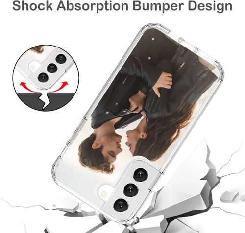 Vista 5 de Funda para teléfono con foto personalizada para Samsung Galaxy S22 5G, cubierta personalizada con imagen, texto, logotipo