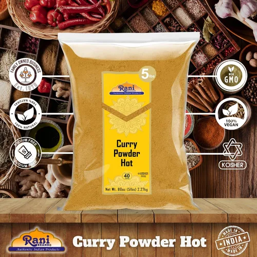 Vista 7 de Rani Polvo de Curry Picante (Mezcla Auténtica India de 11 Especias) 80oz (5lbs) 2.27kg a Granel ~ Todo Natural Sin Sal Vegano Sin Colorantes
