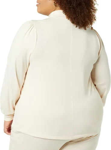 Vista 2 de Amazon Aware Top de cuello alto y manga larga para mujer (disponible en tallas extragrandes)