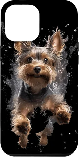 Vista 26 de Funda submarina para iPhone 16 Yorkshire Terrier buceo para perros