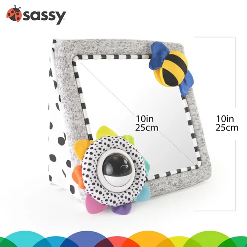 Vista 2 de Sassy Tummy Time - Espejo de piso See Me para mayores de 0 meses (80928)
