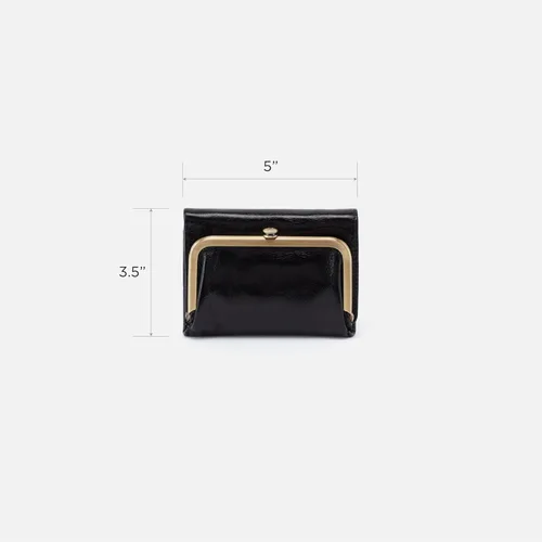 Vista 5 de HOBO Robin - Cartera compacta de cuero triple para mujer, diseño vintage