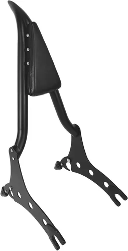 Vista 10 de Barra Sissy cromada de 29" con almohadilla trasera de respaldo para pasajero compatible con accesorios Indian Chieftain Roadmaster Springfield