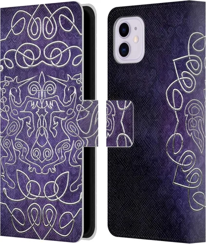 Vista 10 de Head Case Designs Funda de piel con licencia oficial de Brigid Ashwood Awen Celtic Wisdom 3, tipo cartera compatible con Apple iPhone 11