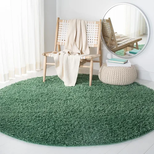 Vista 21 de SAFAVIEH Venus Shag Collection - Alfombra decorativa, 2 pies 2 pulgadas x 4 pies, color azul, diseño sólido, no desprende pelusa y de fácil cuidado