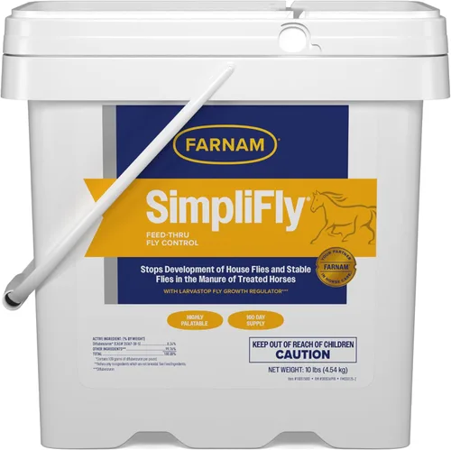 Vista 10 de Farnam SimpliFly - Suplemento diario de control de moscas para caballos, 3.75 libras, pellets apetecibles aprobados por la EPA, evita las moscas