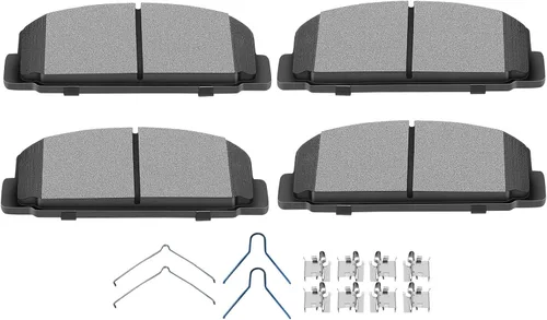 Vista 29 de SCITOO Juego de pastillas de freno semimetálicas delanteras D412 para Chevrolet Camaro 1988-1991, Chevrolet Corvette 1988-1996, Pontiac Firebird