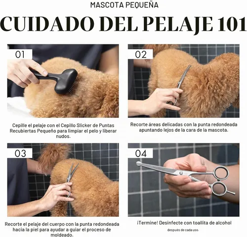 Vista 3 de Tweezerman 7" Pet Grooming Shears-Safety Round Tips for Dogs & Cats