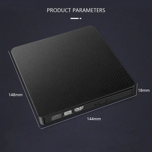 Vista 5 de YMY Unidad externa de CD y DVD para portátil, USB3.0 y USB-C 2 en 1, reproductor de DVD portátil, grabadora de CD, grabador para PC de escritorio