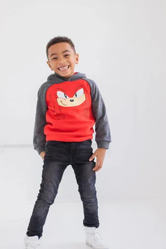 Vista 2 de SEGA Tails Sonic The Hedgehog Knuckles - Sudadera con capucha para niños pequeños y grandes