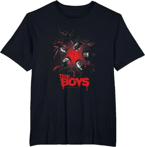 Vista 4 de The Boys The Boys Group Photo Superhero TV Show - Camiseta Negro