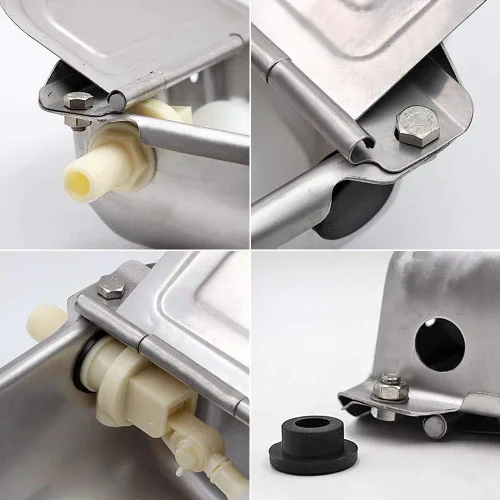 Vista 5 de Comedero de agua para ganado Cuenco automático de acero inoxidable