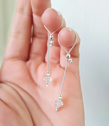 Vista 3 de Anillo de pezón ajustable de plata sólida para pezón y nudo no perforante