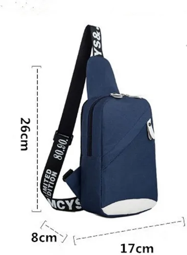 Vista 2 de ANACRO Bolso de hombre a la moda para hombre, bolso bandolera de hombro para hombre y mujer, mensajero para cruzar, cinturón, bolso principal