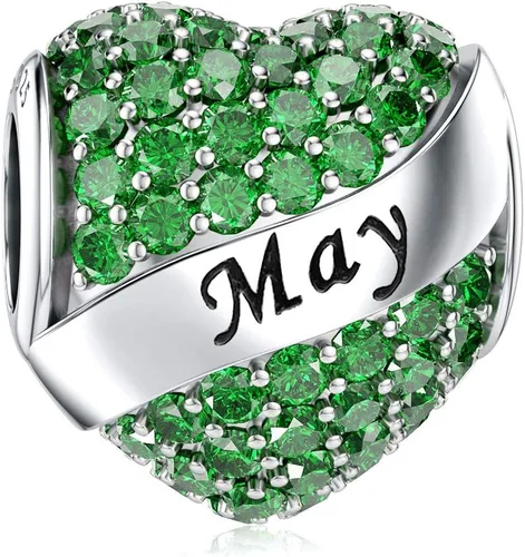 Vista 7 de Abalorio Dalaran de plata de ley 925 con forma de corazón, para brazalete, feliz cumpleaños, para mujer
