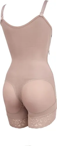 Vista 8 de ComfortShape LiftEase Shapewear con doble soporte abdominal con cremallera lateral y encaje de silicona
