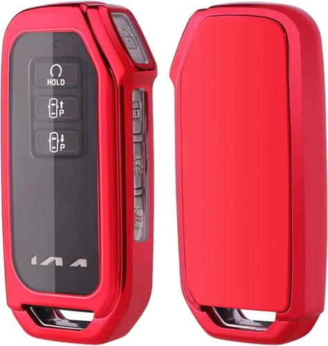 Vista 5 de Horande Funda protectora de TPU suave para llavero KIA EV6 K5 Sorento sin llave (morado)
