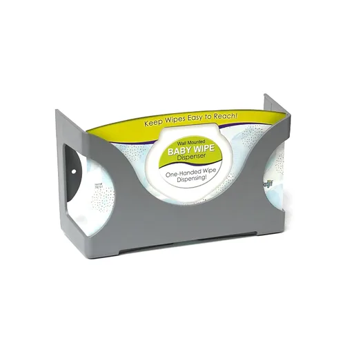 Vista 7 de Gadjit Dispensador de toallitas húmedas para bebés, montado en la pared, capacidad para hasta 84 toallitas Fácil alcance para el desorden (negro)