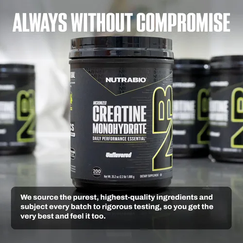 Vista 9 de NutraBio - Monohidrato de creatina de grado micronizado y puro, refuerza la energía y la fuerza muscular (35.27 onzas), sin sabor, probado por HPLC