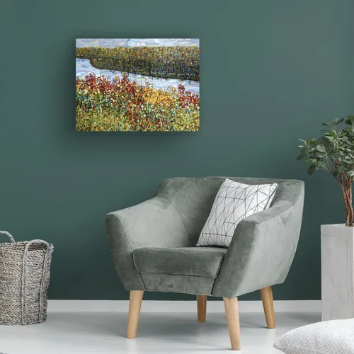 Vista 4 de Trademark Fine Art - Lienzo decorativo "El río", 18 x 24 pulgadas