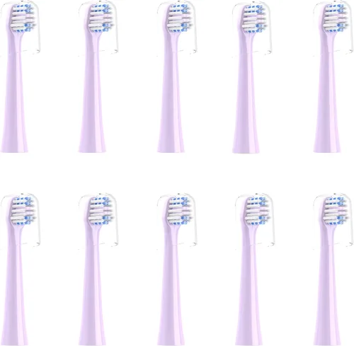 Vista 7 de Cabezales de repuesto para cepillo de dientes, paquete de 10 5 azul+5 verde