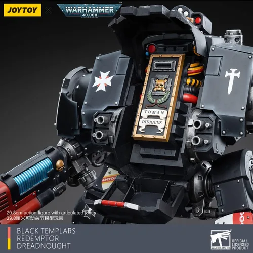 Vista 7 de Joytoy Warhammer 40K 1/18 Figuras de acción Joy Toy Mecha Black Templars Redemptor Dreadnought