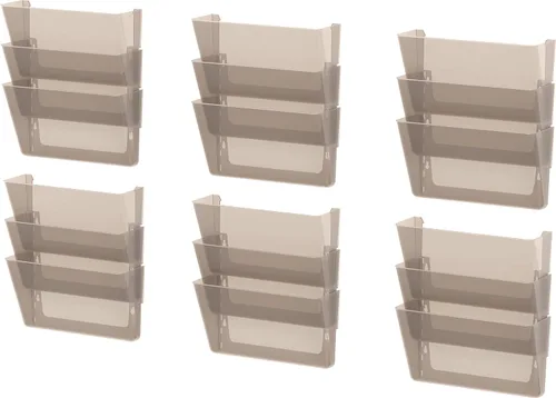 Vista 23 de Storex Archivadores de pared, tamaño legal, 16 x 10.55 x 4 pulgadas, transparentes, juego de 2 (70224A06C)