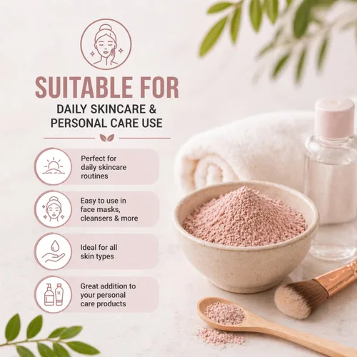 Vista 6 de Polvo de arcilla de calamina 100% natural para antienvejecimiento y reafirmante de la piel, cremas, lociones y jabón, 0.22 libras / 100 GMS