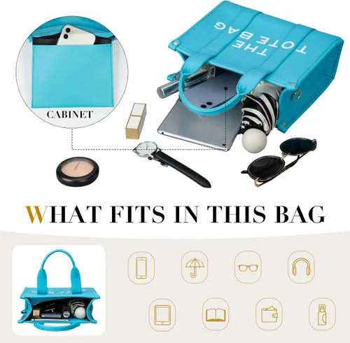 Vista 4 de Bolso de mano para mujer, bolso de mano de cuero a la moda, pequeño bolso cruzado personalizado con asa superior para el trabajo y viajes