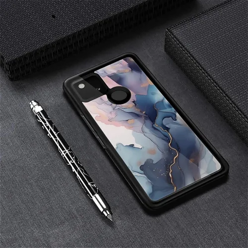 Vista 196 de Compatible con Google Pixel 4A 5G Mobile Case Creative Acrylic Panel trasero Silicona Protección Grip especialmente diseñado para Google Pixel 4A 5G