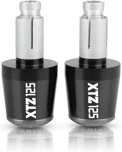 Vista 11 de Extremos de barra de manillar de motocicleta para XTZ125 XTZ 125 2021 2022 2023 78 pulgadas 0.866 in, tapones antivibración plateados