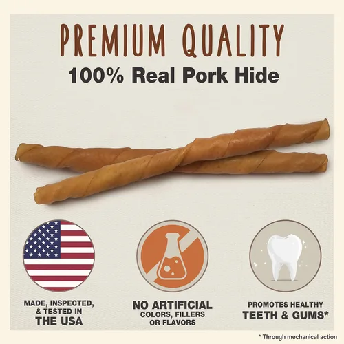 Vista 2 de Cadet Rollos de piel de cerdo gourmet de 10 pulgadas (5 unidades)