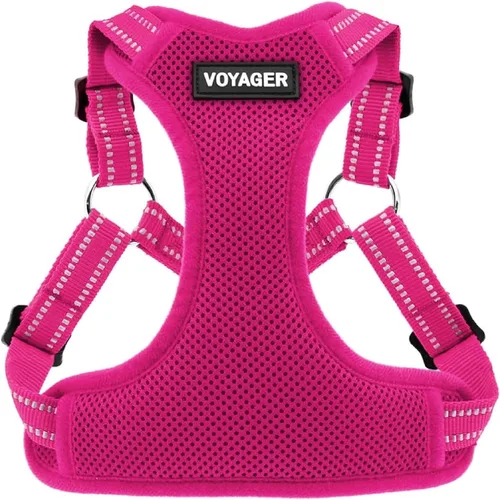 Vista 23 de [Usado] Best Pet Supplies Voyager - Arnés ajustable, transpirable, antitirones, para perros pequeños, medianos y grandes, para caminar, trotar
