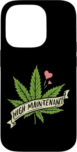 Vista 17 de High Maintenance Weed Cannabis Pocket 420 THC Stoner Gift Case for iPhone 17