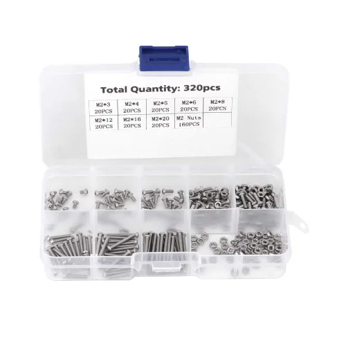 Vista 8 de Walfront 320pcs M2 Tornillos de máquina Set sujetadores herramienta de refuerzo para laptop/disco duro/teclado/teléfono/PC, sujetador