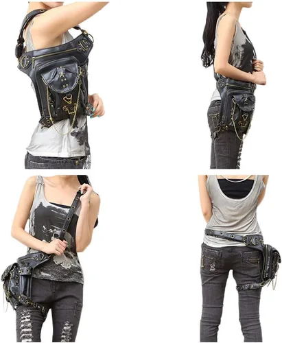 Vista 6 de AlwaySky - Bolso unisex de piel sintética para mujer y hombre