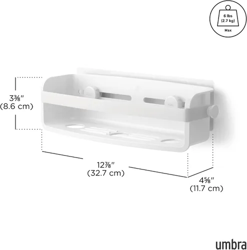 Vista 3 de Umbra Flex Modern Bathrrom - Papeleras, color blanco