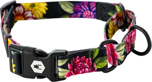 Vista 24 de Wolfgang - Collar de perro Martingala resistente con hebilla de nailon de liberación rápida para caminar y entrenar, estampado BrookTrout, grande