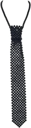 Vista 2 de Rosemarie & Jubalee Impresionante conjunto de regalo de collar y aretes de perlas simuladas de 0.236 in para mujer, extensor de 14 "+3" Negro Perla