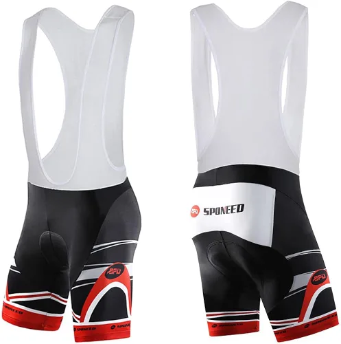 Vista 3 de sponeed Pantalones cortos de los hombres Bib y Jersey Ciclismo Kits Set Road Bike Outdoor Riding Sportswear