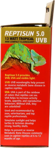 Vista 6 de Zoo Med reptisun 5.0 UVB Mini fluorescente compacta (13 vatios), 0