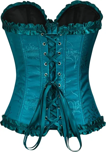 Vista 155 de SZIVYSHI Corsé para mujer, lencería moldeadora, body con cintura de encaje