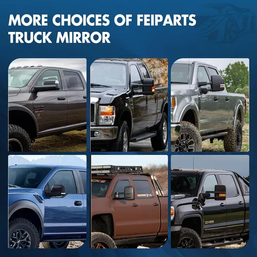 Vista 8 de Espejos de remolque aptos para Ford 1999-2007 para F250 para F350 para F450 para F550 Super Duty Truck 2000-2005 para Ford para espejos de remolque