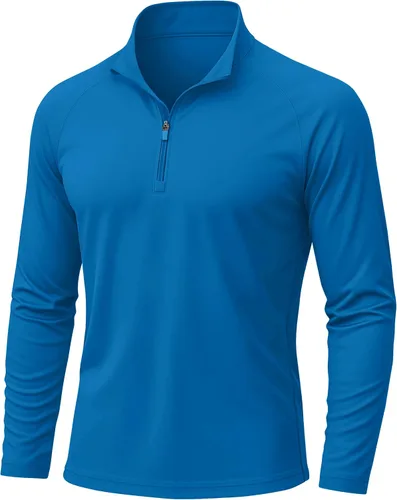 Vista 9 de KEFITEVD Camiseta de manga larga con protección solar UPF 50+ con Azur
